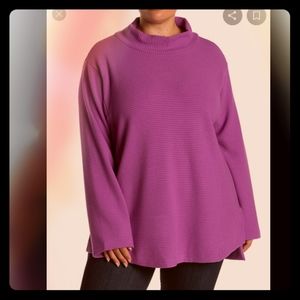 NWT Melloday Ribbed Ottowan Sweater in Purple
